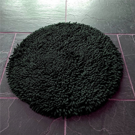 Matta Rasta rund 55 cm svart