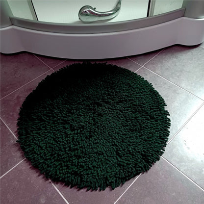 Matta Rasta rund 55 cm svart