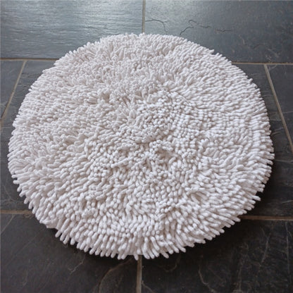 Matta Rasta rund 55 cm vit