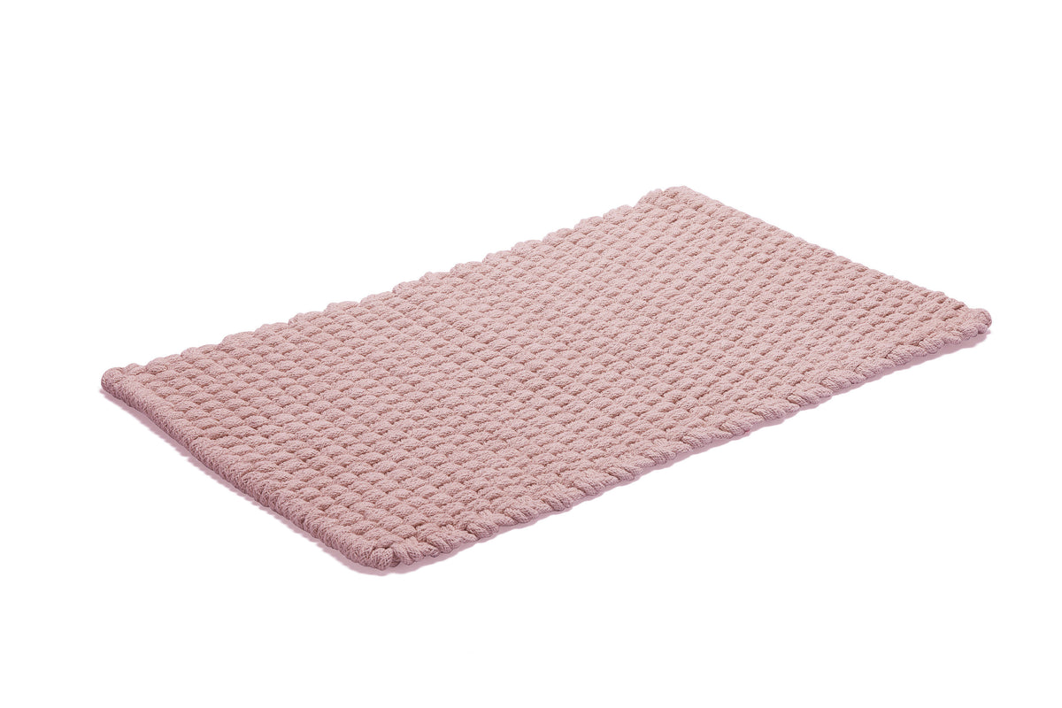Matta Rope 50x80 cm enfärgad dusty pink