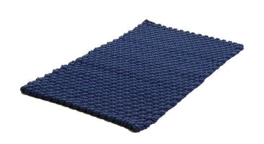 Matta Rope 50x80 cm enfärgad navy