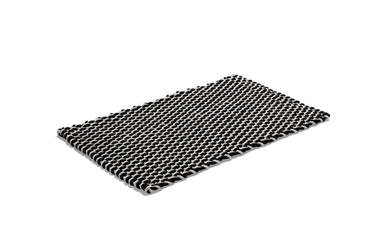 Matta Rope 50x80 cm mix svart/natur