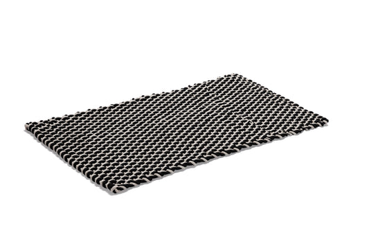 Matta Rope 70x120 cm mix svart/natur