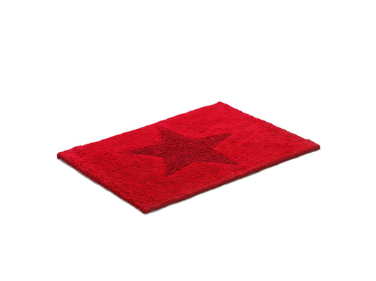 Matta Star vändbar 50x70 cm röd