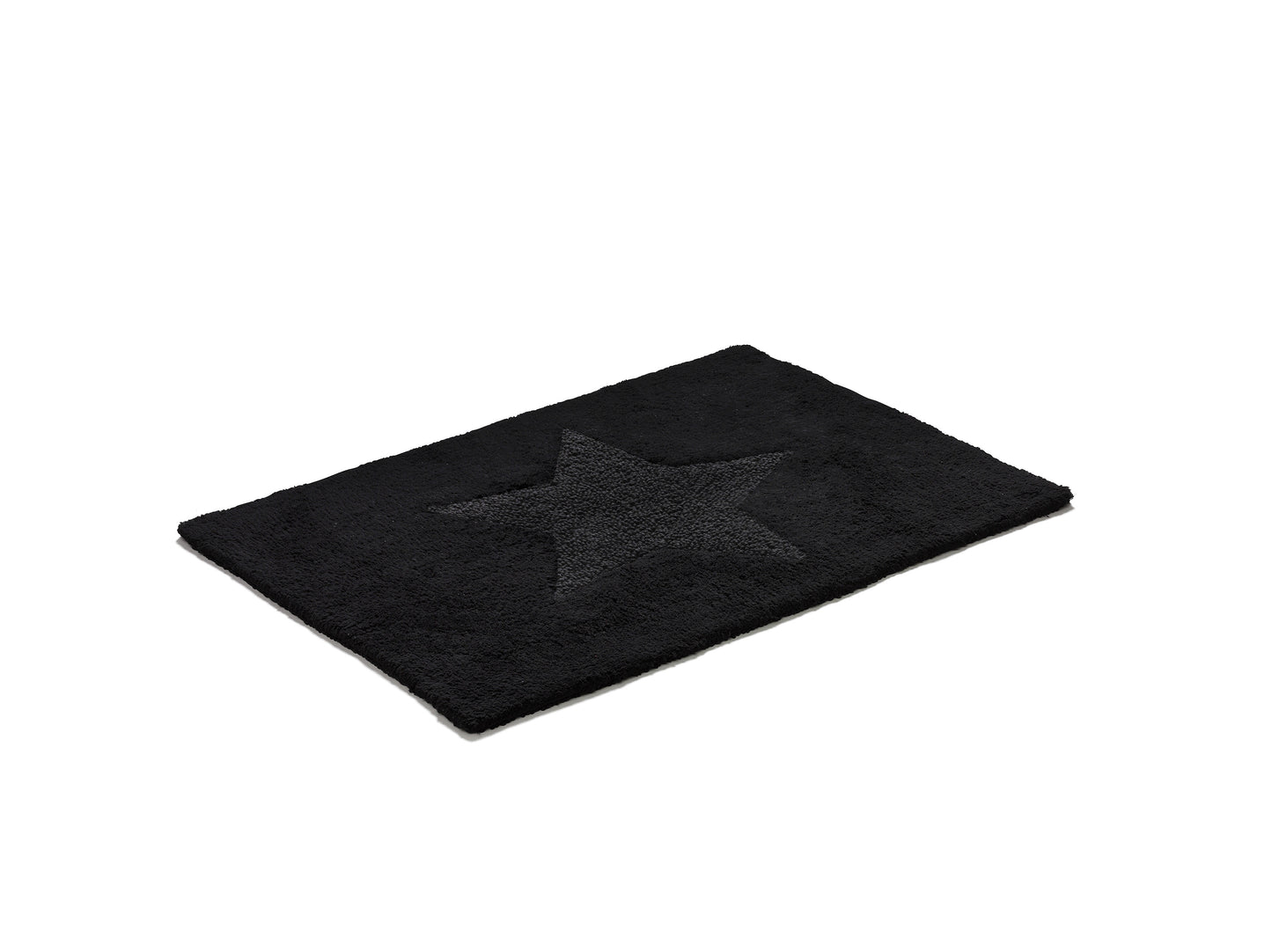 Matta Star vändbar 50x70 cm svart