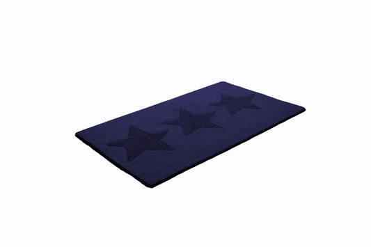 Matta Star vändbar 70x120 cm navy