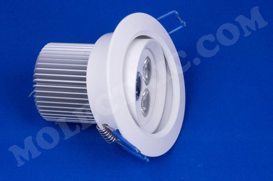 Moled Series, Trippelspot, vinklingsbar, Varmvit - Moled Triospot Vit Armatur