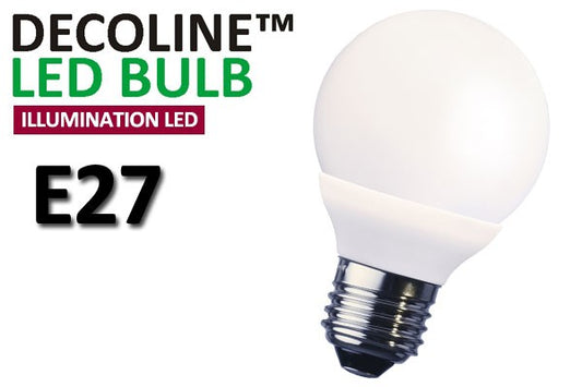 Normallampa LED Decoline Illumination Opal 2W E27 Varmvit