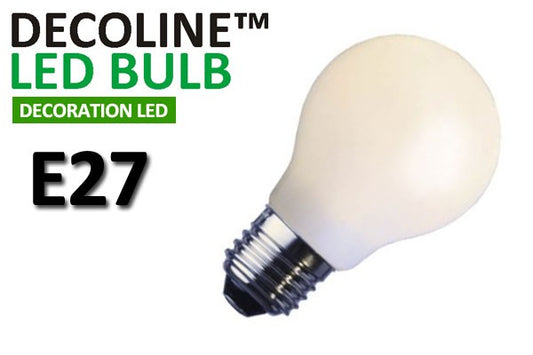 Normallampa LED Decoline Opal 1,4W E27 Vit