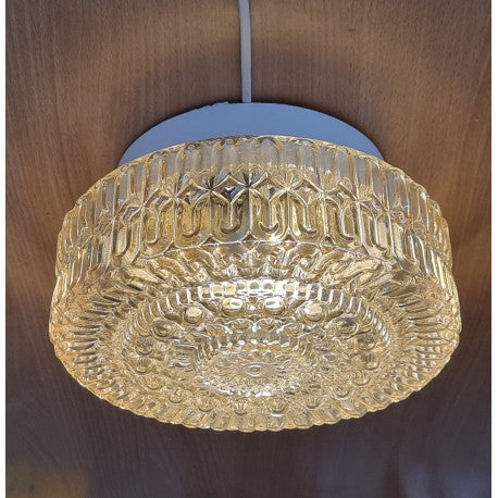 Nostalgi taklampa med amberglas, Ø24 cm, E27 | Molectric