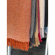 Pläd Fishbone Burnt Orange