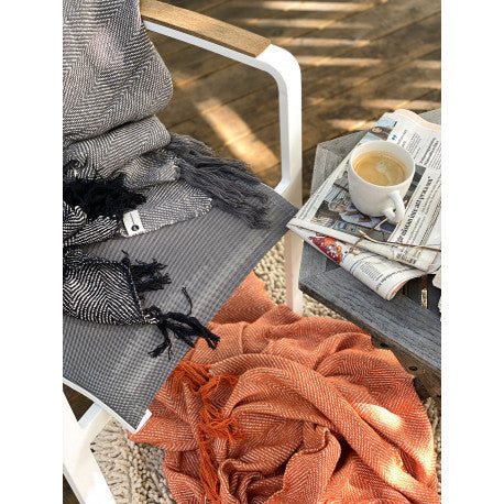 Pläd Fishbone Svart