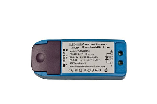 Primärdimmad drivare 350mA 8W 3-6 LED i serie