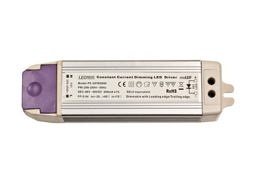 Primärdimmad drivare 500mA 28W 9-18 LED i serie