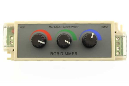 RGB Dimmer Manuell 3 kanaler 12-24v