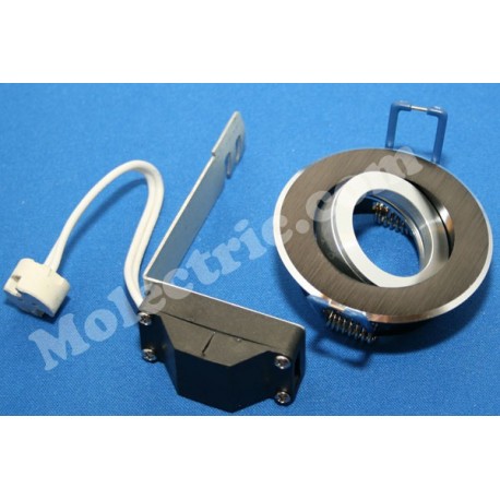 Svart borstad vinklingsbar MR11