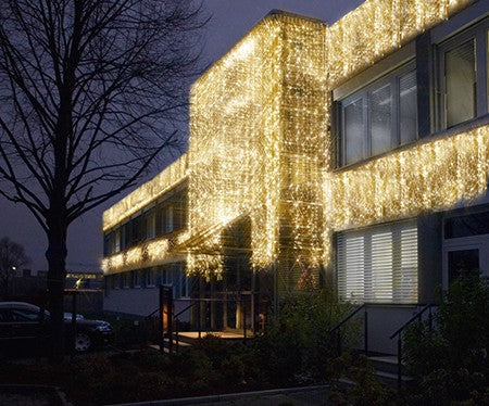 System LED Gardin extra 102 ljus 1x2m Vit Kabel