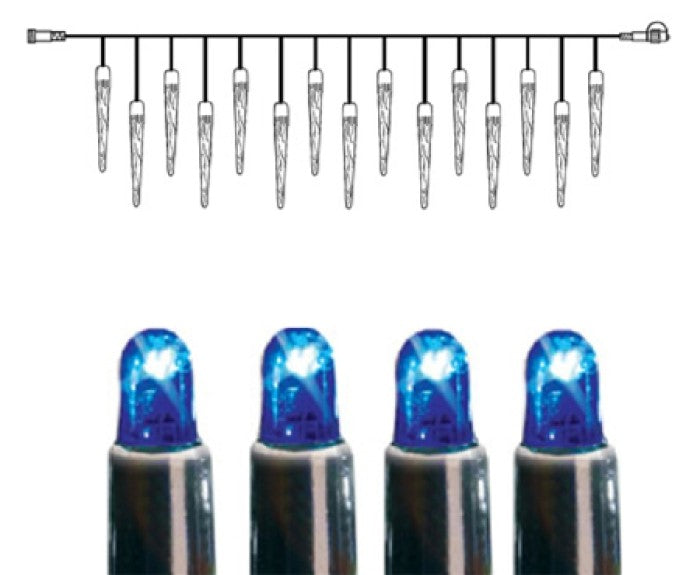 System LED Istapp extra 25 ljus 4x0,4m Svart Kabel