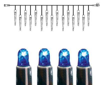 System LED Istapp extra 25 ljus 4x0,4m Svart Kabel