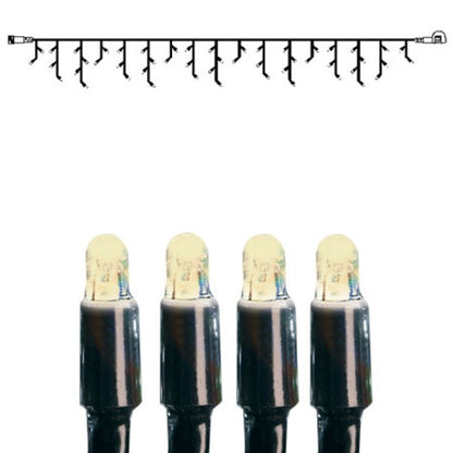 System LED Istapp extra 50 ljus 3x0,4m Svart Kabel