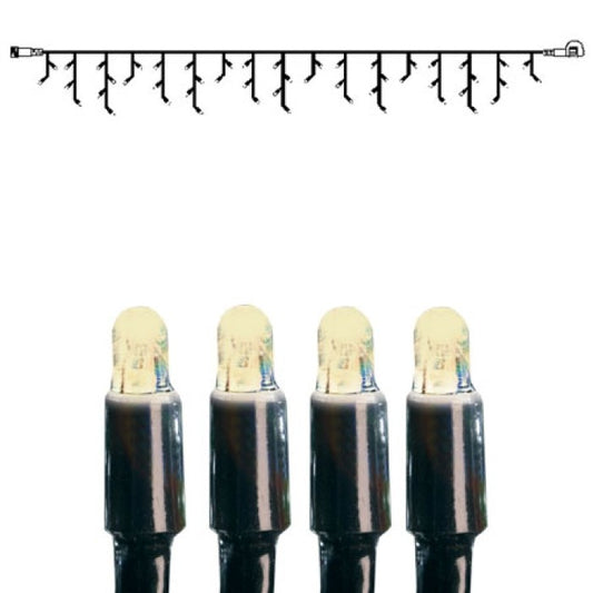 System LED Istapp extra 50 ljus 3x0,4m Svart Kabel