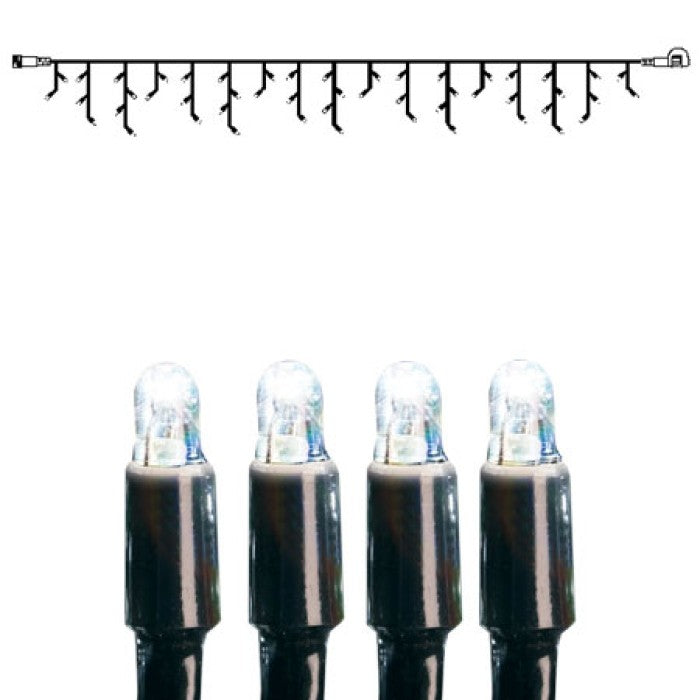 System LED Istapp extra 50 ljus 3x0,4m Svart Kabel