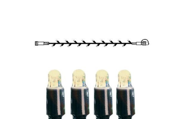 Serie LED Vit ljusslinga 40 ljus