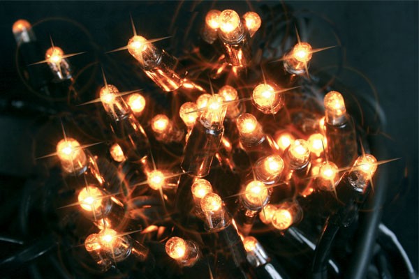 Serie LED Vit ljusslinga 40 ljus