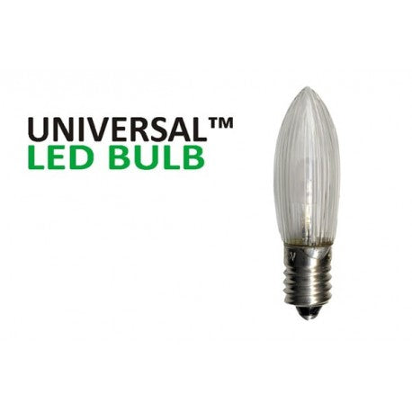 Universal LED E10 Klar 3-Pack