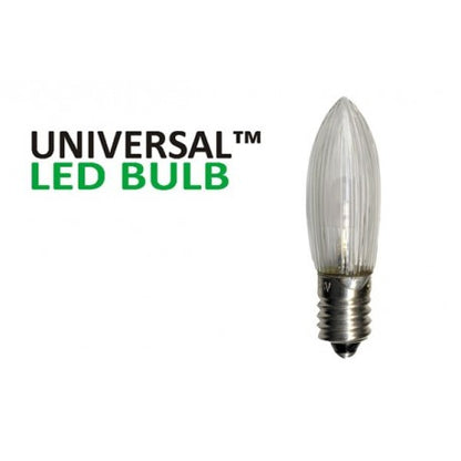Universal LED E10 Klar 3-Pack